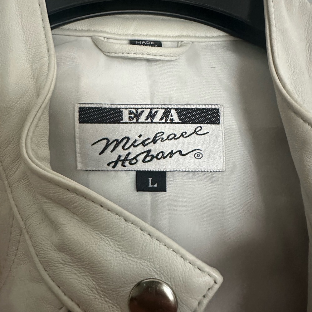 White leather jacket